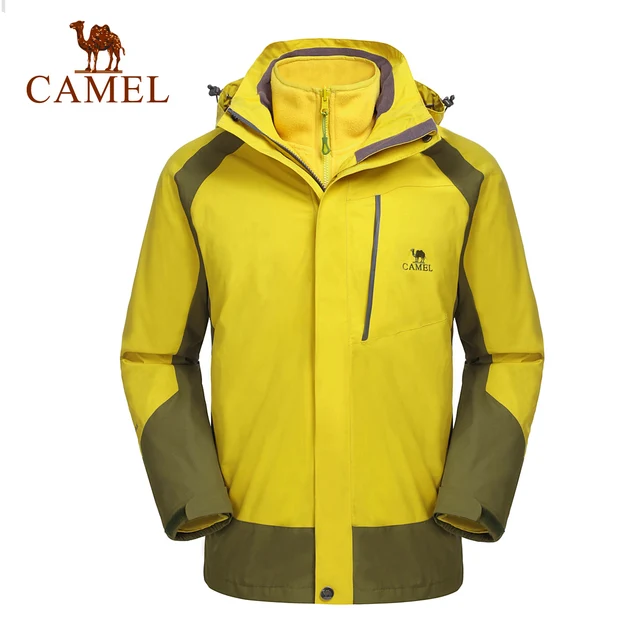 Cheap Camel for outdoor Men 2014 hooded outdoor jacket windproof thermal a4w279077 outdoor men jacket