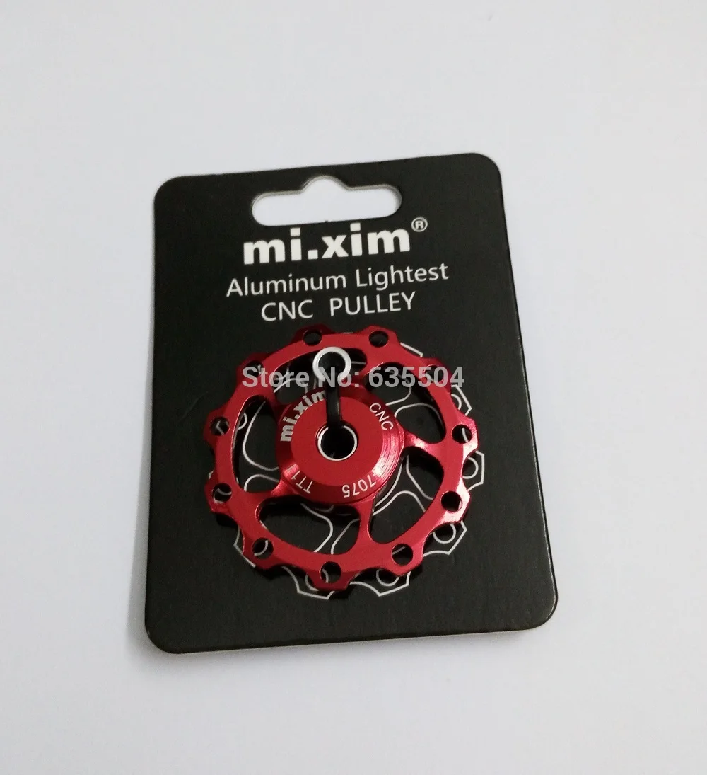 2 шт./лот 11T 7075 MTB Jockey Wheel CNC алюминиевые Wheels задний переключатель шкив подшипник для
