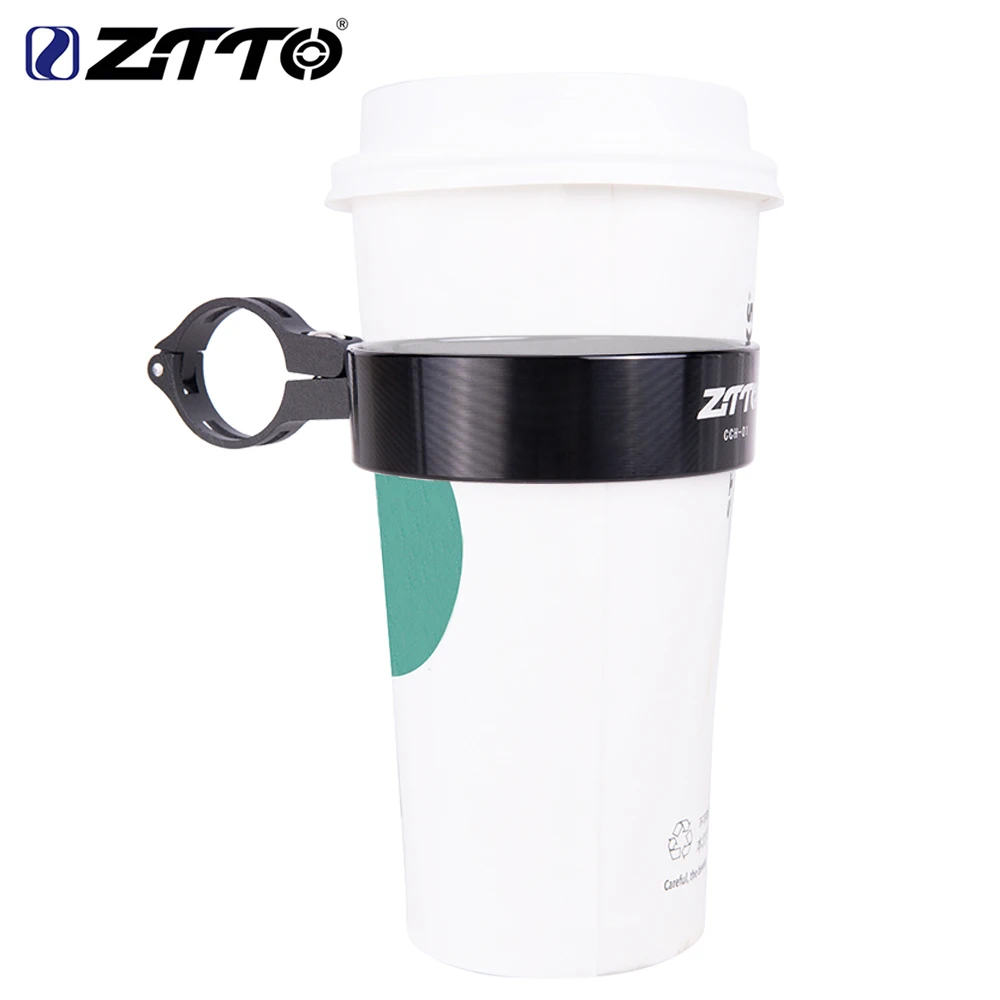 

ZTTO Bicycle Coffee Cup Holder City MTB Road Folding Bike Cruiser Bicycle Handlebar Mount Coffee Cycling Accessories