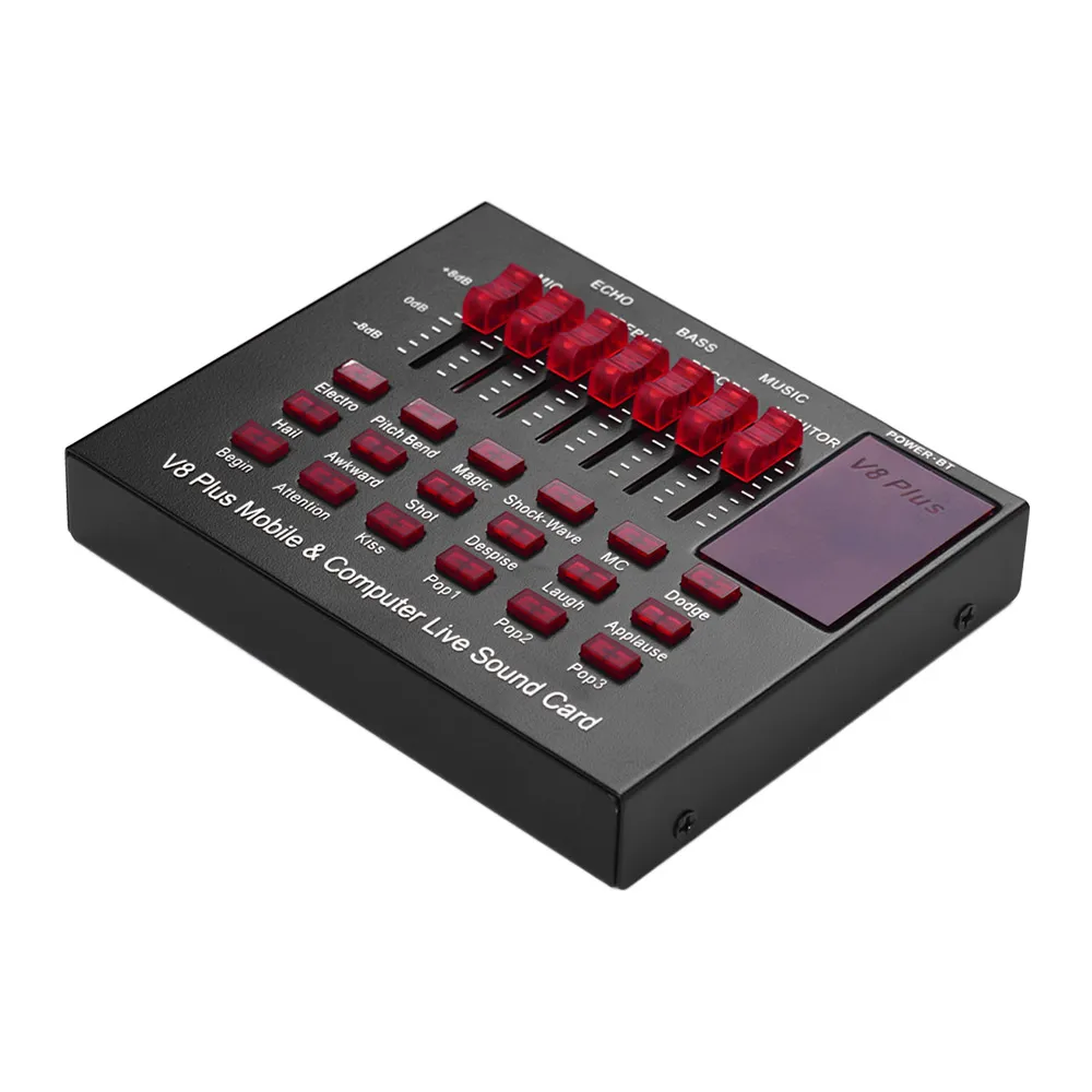 Phone& Computer Live Sound Card USB Audio Interface with Multiple Effects for Streaming | Спорт и развлечения