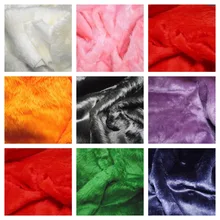 Роскошный простой цветной короткий ворс Забавный искусственный мех Ткань 14 мм 6" 170 cms материал