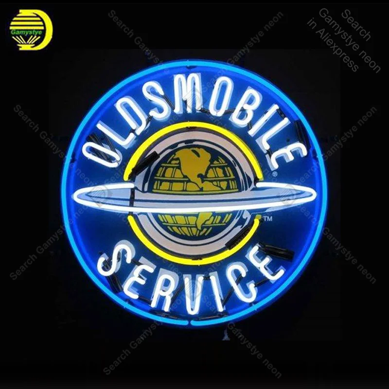 Cheap Neon Sign mobile Service Neon Sign Glass Tube Gas Station Neon Bulb Signboard lighted Decor Windower Room neon light for sale 0