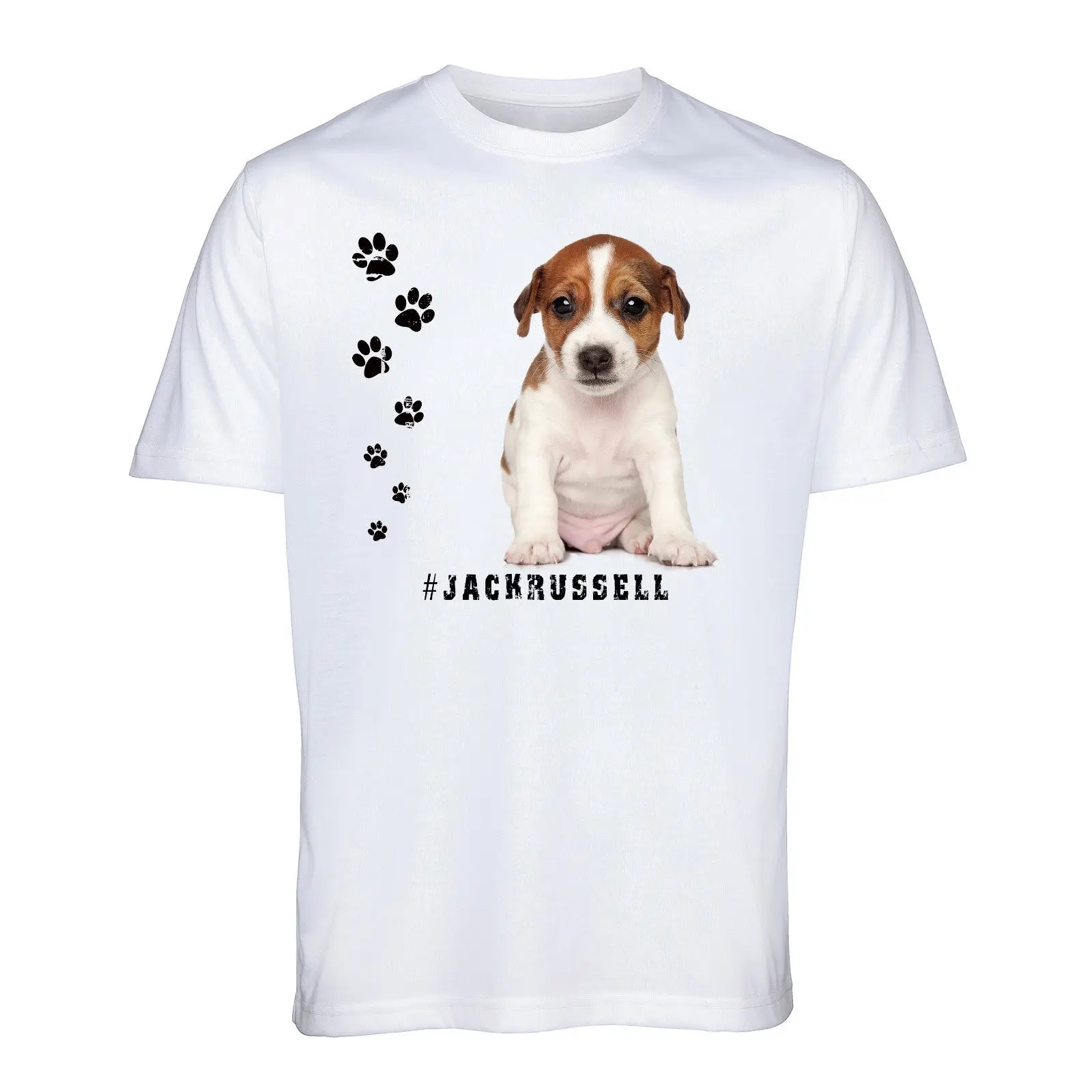 Футболка Джек Рассел терьер Hashtag Hunderasse Tee Herren Damen Tier Haustier футболка с