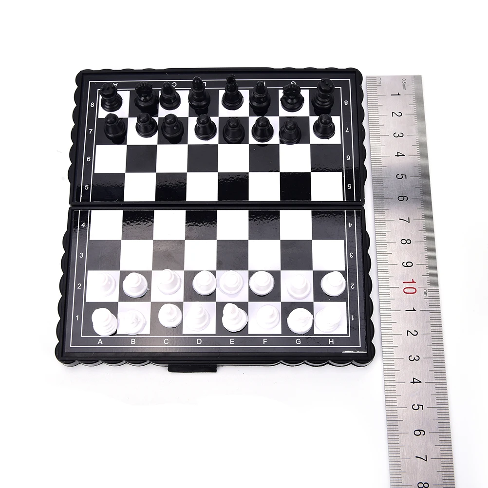 1 набор складной магнитный пластиковый набор с шахматной доской с частями игровые аксессуары