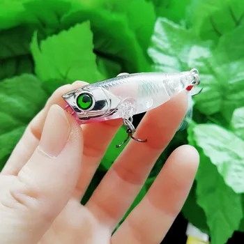 

Tsurinoya 5pcs 4cm 3g Popper Fishing Lure Plastic Hard Lures Topwater Floating Popper Artificial Bait With Feather