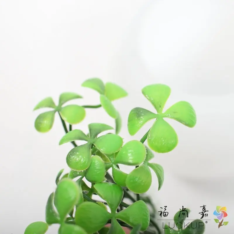 Buy 1 PCS Artificial four leaf clover Plastic Green