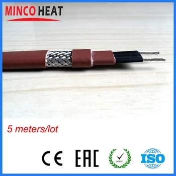 

5m 220V 13MM Width 35W/M self regulating heater cable for freeze protection and process-temperature maintain