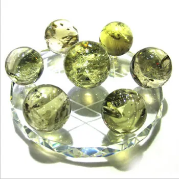 

Original stone grinding Seven array of natural topaz ornaments