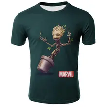 Летняя одежда, футболка с 3d принтом, Забавные футболки с коротким рукавом, футболка из хлопка для мужчин, модные повседневные топы Gro