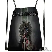 Custom gray_the_game_of_thrones-Drawstring Backpack Bag Cute Daypack Kids Satchel (Black Back) 31x40cm#180611-03-132