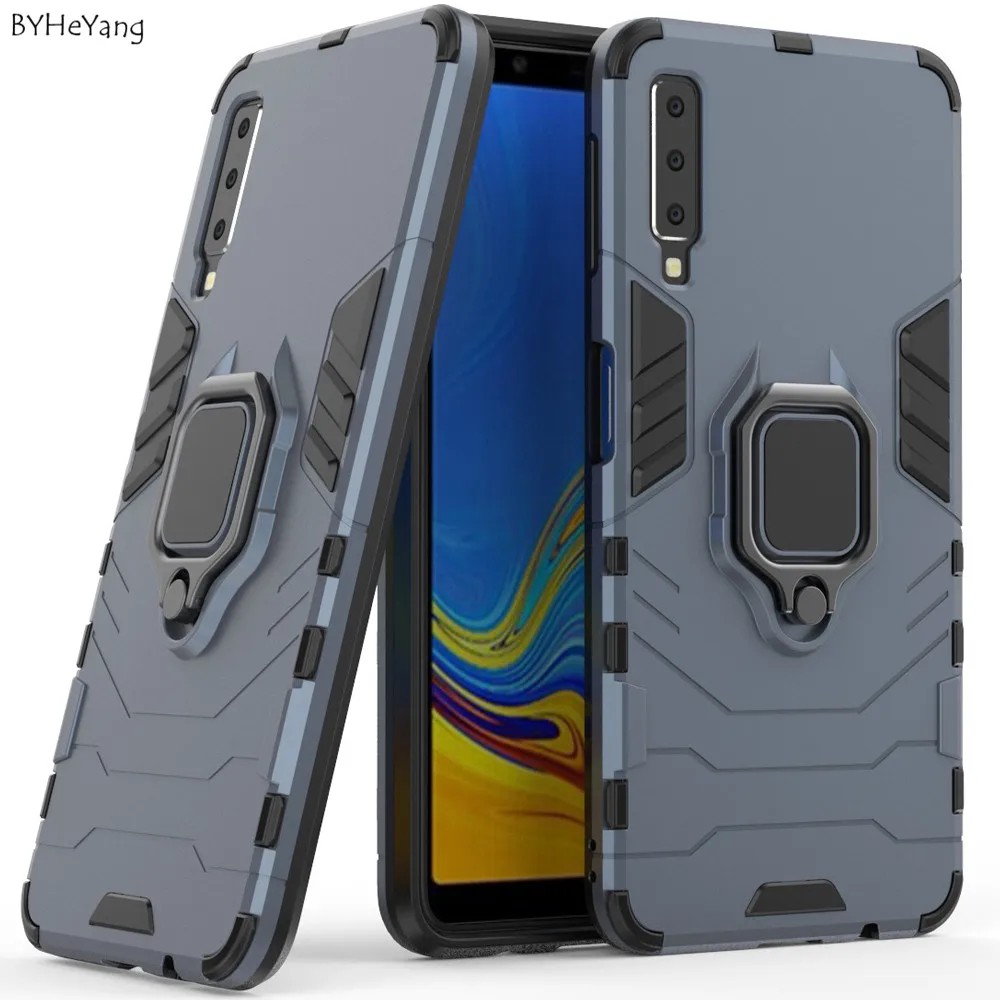 Чехол BYHeYang подходит для A7 2018 A750F силиконовый резиновый твердый кольцевой