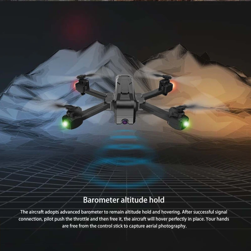 Aerial Photography Brushless GPS Follow Me WIFI FPV RC Drone 5G 1.6KM 2K HD Camera Ultrasonic Positioning Smart RC Quadcopter