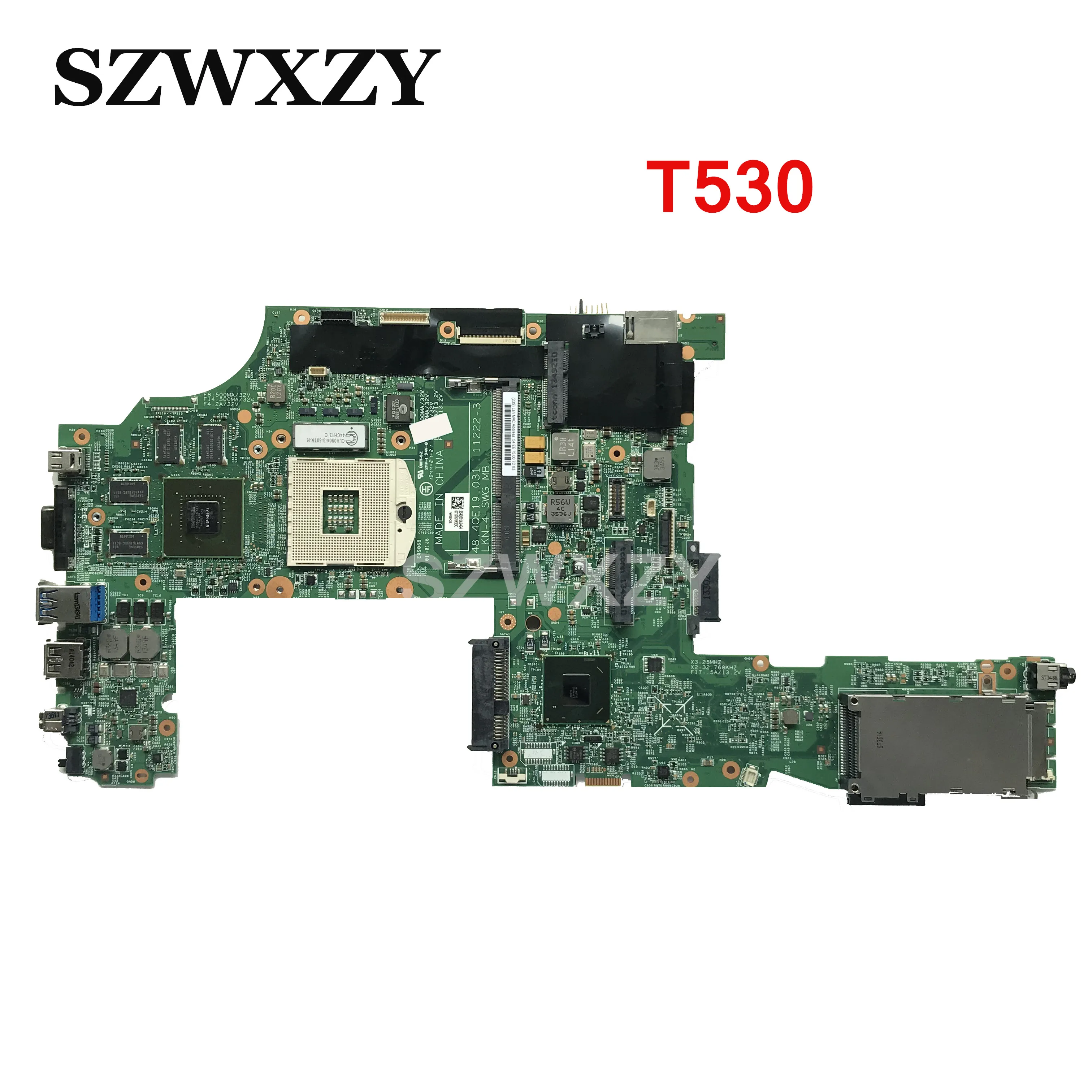 Материнская плата для ноутбука Lenovo ThinkPad T530 серии FRU 04x1493 с 1 Гб GPU полностью