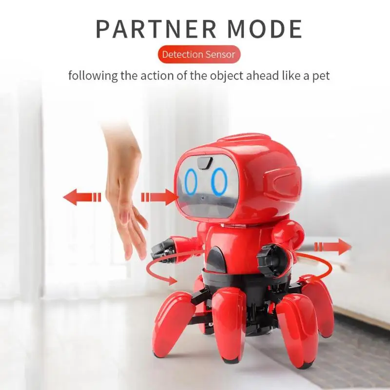 Умное Программирование шестиногий RC робот детский пульт дистанционного управления игрушки образовательная Интерактивная робот игрушки подарок для детей