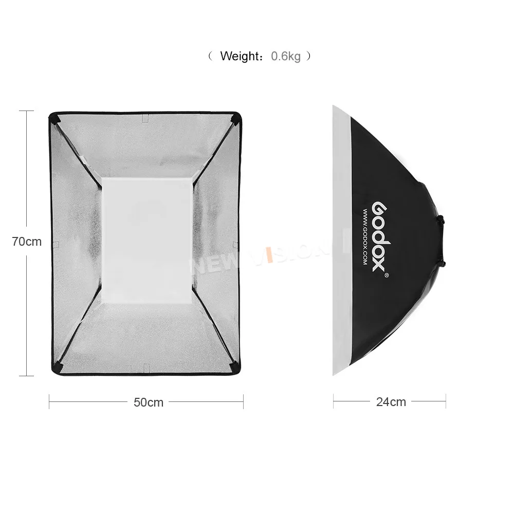Софтбокс Godox 20x27/50x70 см фотостудия софтбокс с универсальным креплением для E250 E300 K