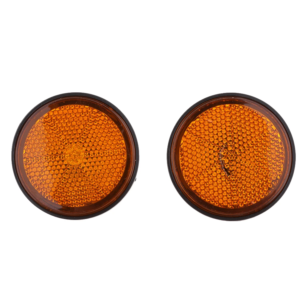 

3 Pair 3 Color Universal Round Reflector Tail Light Turn Singal Light Lamp For Motorcycle/ATV/Dirt Bike LED Warning Light Bulb