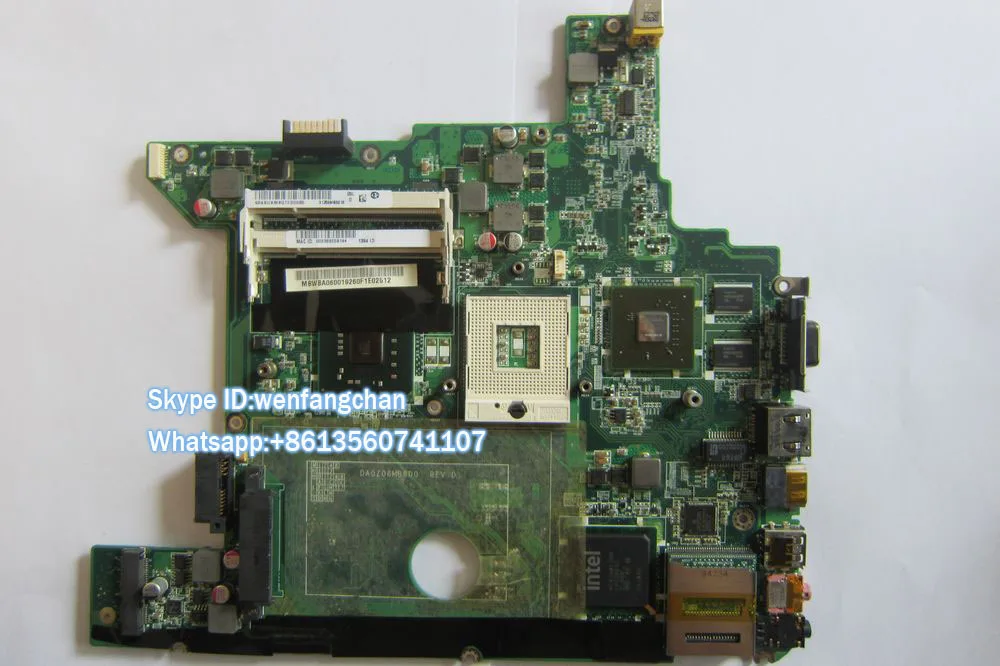 

Laptop  motherboard  for NV44 NV48  , MBWBA06001 MB.WBA06.001 DA0Z06MB8D0 REV:D