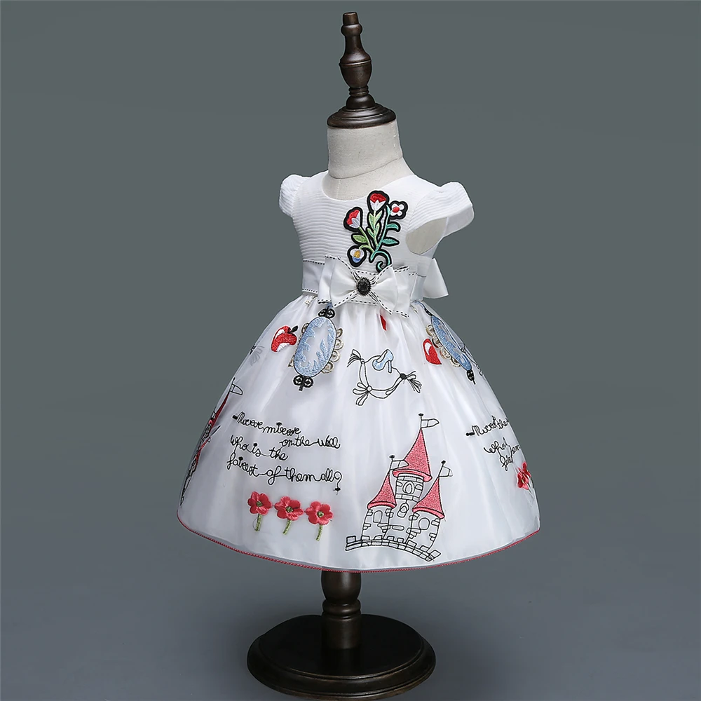 White Baby Dresses Girl Newborn 1st Year Birthday Infant Outfit Cute Princess Party Wedding Christening Dress Gown For Baby Girl (2)