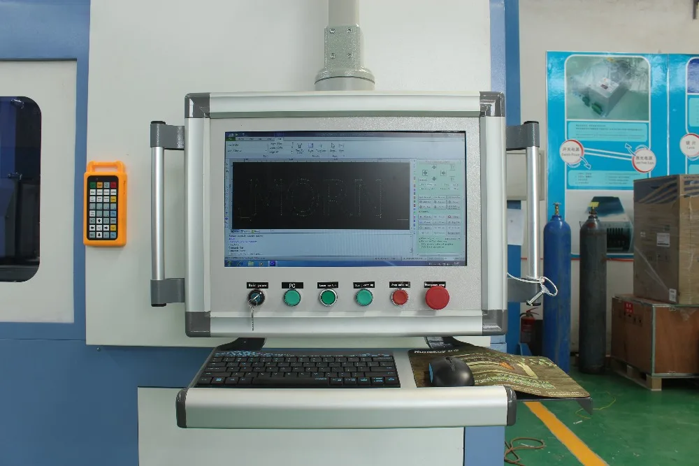 300 Вт LV L6090F полностью закрытый мини волоконный станок для лазерной резки