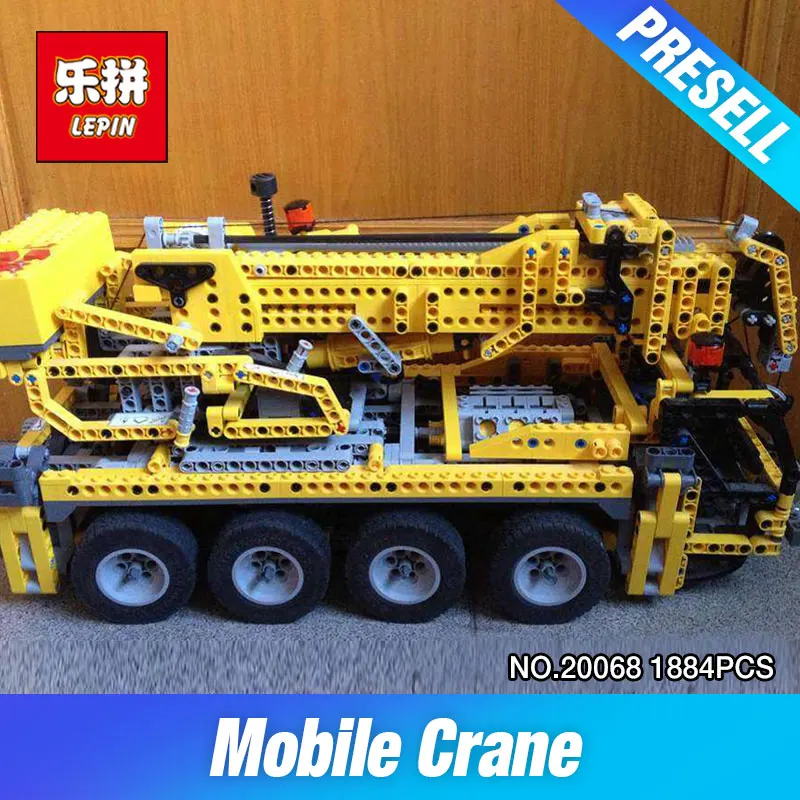 

Lepin 20068 1884Pcs 8421 Technic Mechanical Series The Moving Crane Set Children Educational Building Blocks Bricks Toys Model