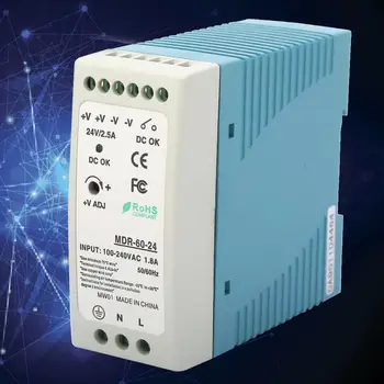 

60W DC24V MDR-60-24 Industrial DIN Rail Power Supply Single Output Industrial Power Supply