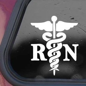 

Caduceus Registered Nurse RN Decal Sticker Die-cut Decal Sticker 15cm