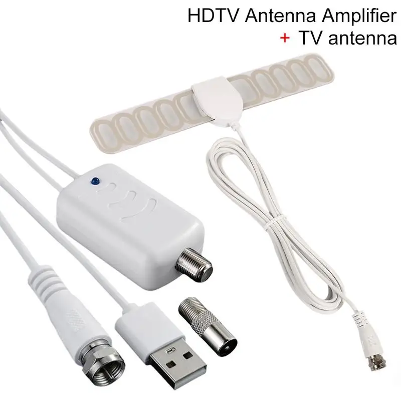 C Усилитель HDTV антенны 45-862 МГц Крытый спутниковые усилитель цифрового сигнала адаптер для не-усиленный/пассивный телевизионные антенны - Цвет: C