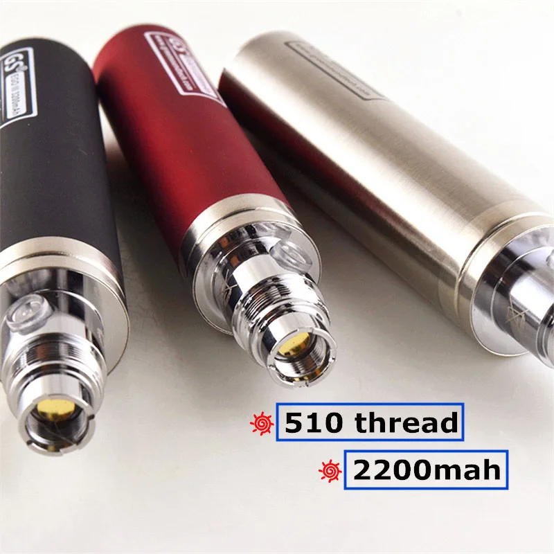 5 шт./лот 2200 мА/ч 3200mah ego батарея 510 нить испаритель GS эго vape ручка электронная