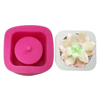 

Round Silicone Concrete Mold Geometric Flower Pots Cement Vase Mould Handmade Planter Multi-flower Plate Garden Decoration Tool