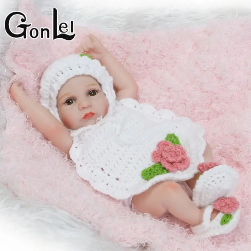 10 26 Cm Lovely Miniature Baby Dolls Reborn Girl Baby Doll Soft Vinyl Silicone Body Reborn Baby Dolls For Girls Cheap Buy At The Price Of 18 18 In Aliexpress Com Imall Com