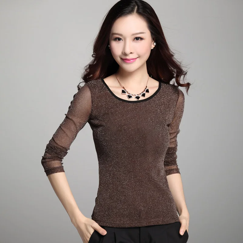 Blusa de encaje blusa de manga larga blusa de Mujer blusa de encaje 2018 blusa de moda femenina hermosa Ropa Mujer Vetement