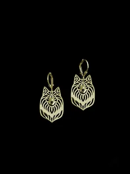 

Trendy Icelandic Sheepdog drop earrings gold silver plated wholesale earrings women fashion jewelry from india bridal earing