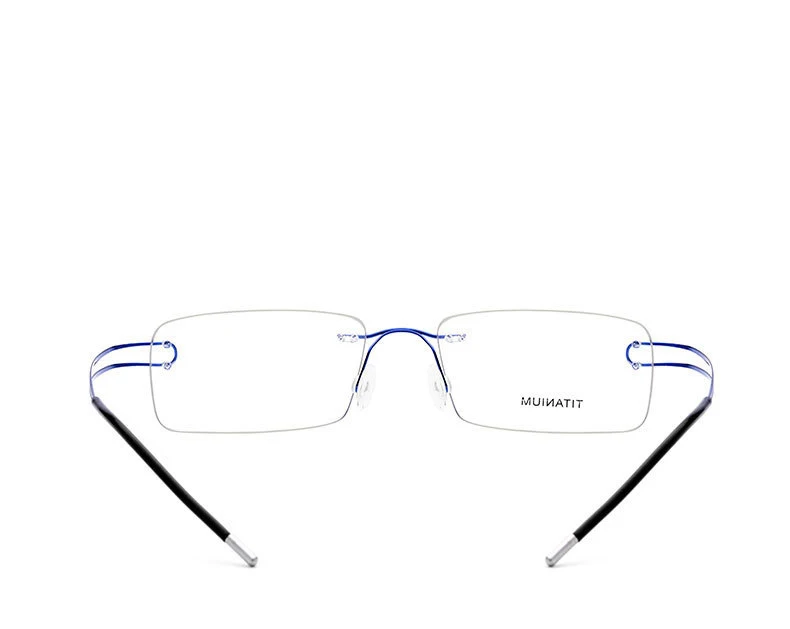 Титановые очки без оправы, оправа для женщин, ультралегкие оптические очки по рецепту для близорукости, женские очки без оправы, Безвинтовые очки