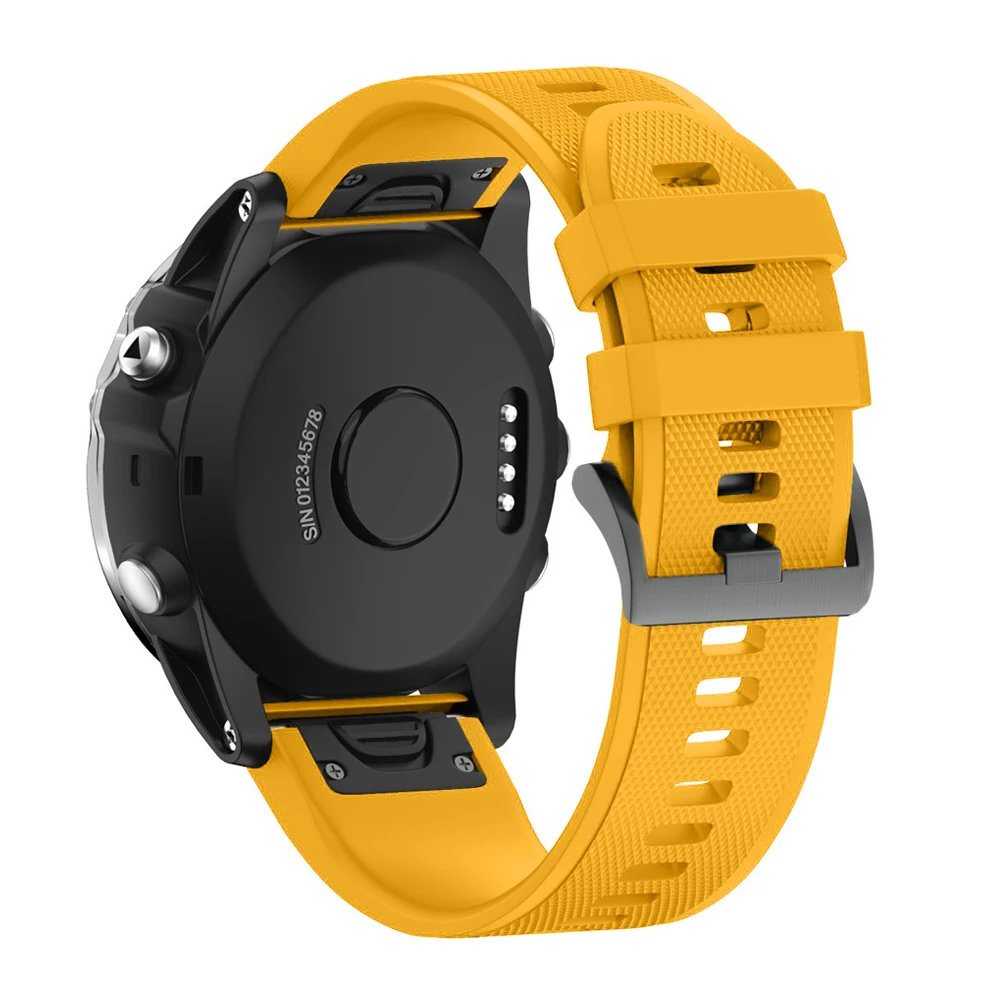 26, 22, 20 мм, ремешок для смарт-часов наручных gps-часов Garmin Fenix 5x, 5, 5S 3 3HR D2 S60 gps часы, быстросъемный силиконовый легко регулируемый ремешок для наручных часов