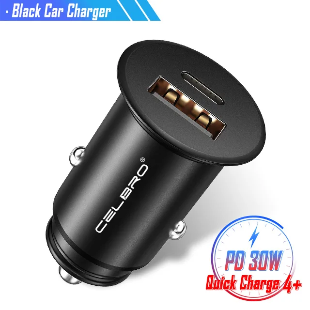 30 Вт мини USB PD автомобильное зарядное устройство для iPhone XS Max XR 8 Google Quick Charge QC 4,0 3,0 быстрая зарядка автомобильное зарядное устройство для телефона - Тип штекера: Car Charger Only