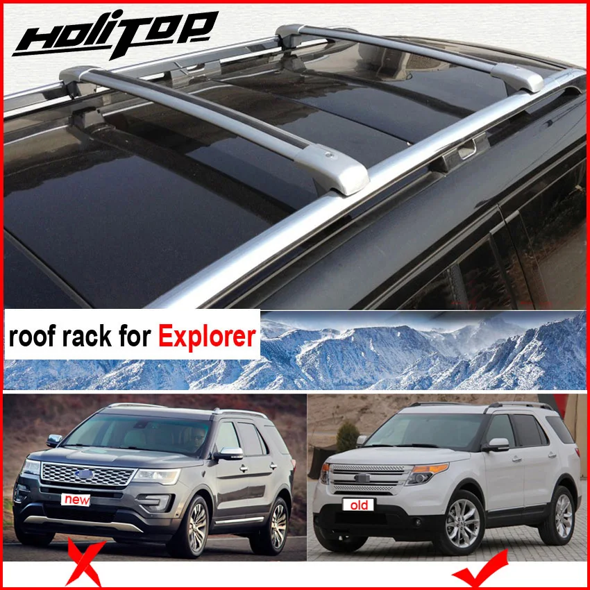 

new arrival for Ford Explorer 2011-2015 roof rail roof rack roof bar cross beam,anti-theft system,ISO factory,aluminum alloy.