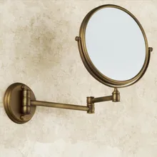 Зеркало для ванной настенный 8 дюймов Латунь 3X/1X увеличительное зеркало для одевания зеркало складное зеркало для макияжа косметическое зеркало леди подарок