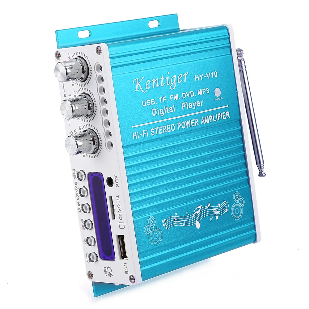 Kentiger V10 Bluetooth Hi Fi класса AB стерео Super Bass аудио усилитель|Стереоусилители| |