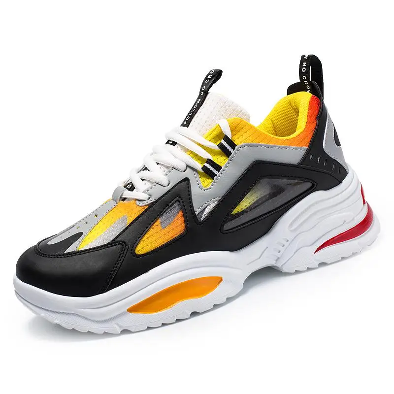 Мужские кроссовки; коллекция года; Мужская обувь; повседневные кроссовки; модные кроссовки; Tenis Masculino Adulto chaussure homme zapatillas hombre Deportiva - Цвет: Цвет: желтый