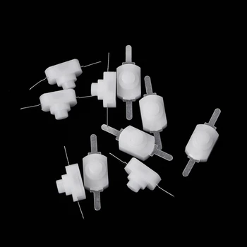 

10 Pcs DC Latching Push Button Switch On Off For Torch Flashlight Light Lamp Wall Outlet