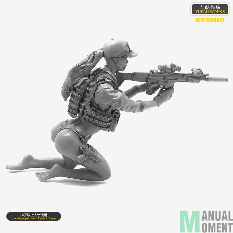 Миниатюрный 1/35 Playerunknown's Battlegrounds бикини девушка индивидуальный солдат смолы