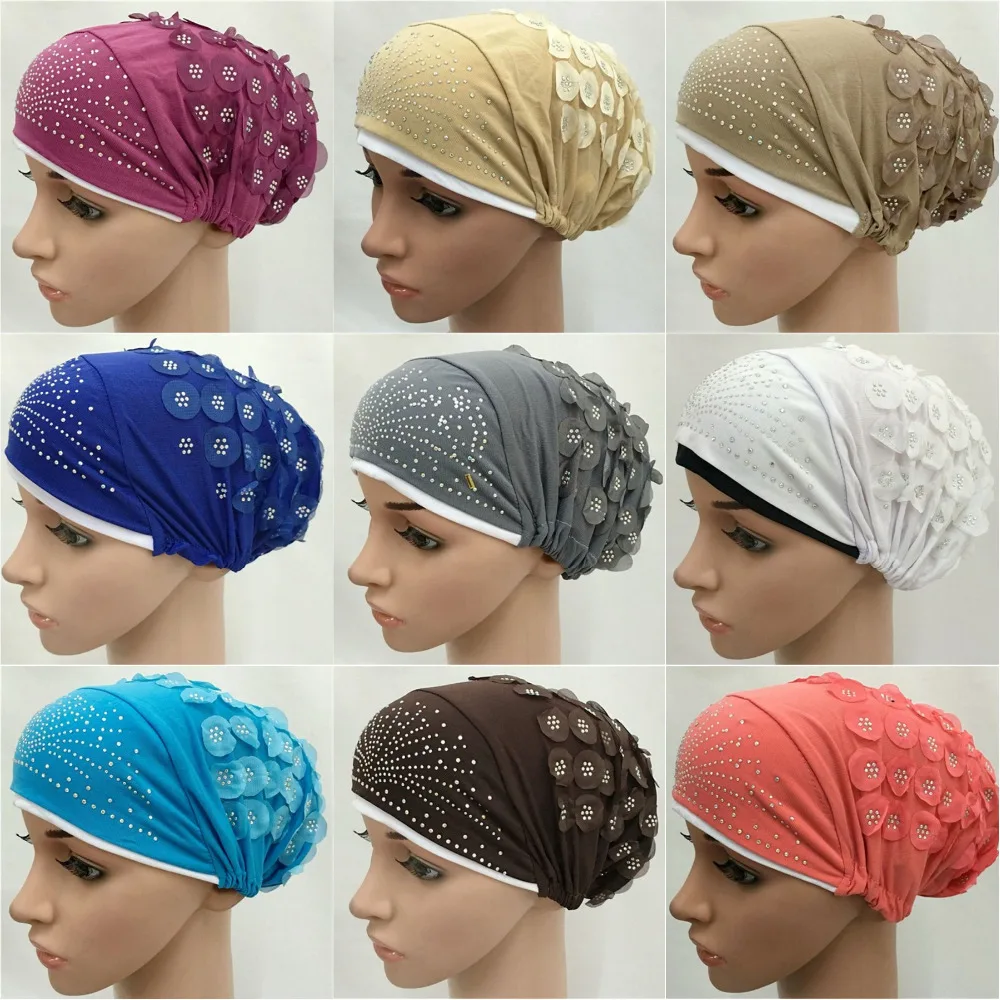 

2016 New Design Islamic Scarves Wraps Hijab caps Womens Muslim Inclusive Cap Muslims Hat hijab undercaps