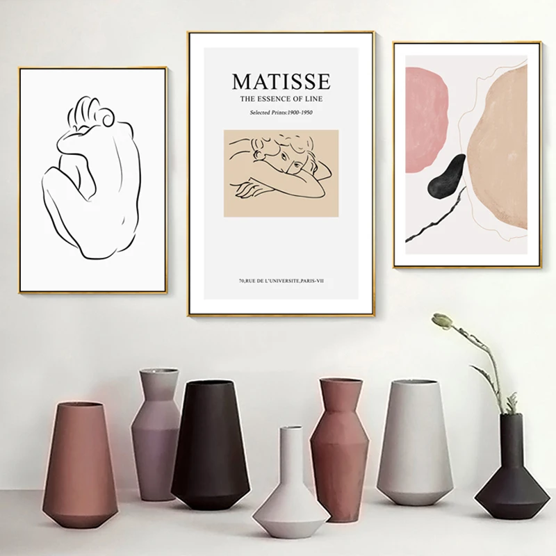 Nordic-Minimalist-Abstract-Line-David-Plaster-Canvas-Paintings-Matisse-Posters-Prints-Wall-Art-Pictures-for-Living (3)