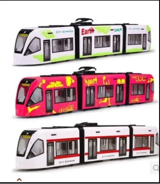 143 German tram lengthened bus metro bus 4 open the door kids toys for