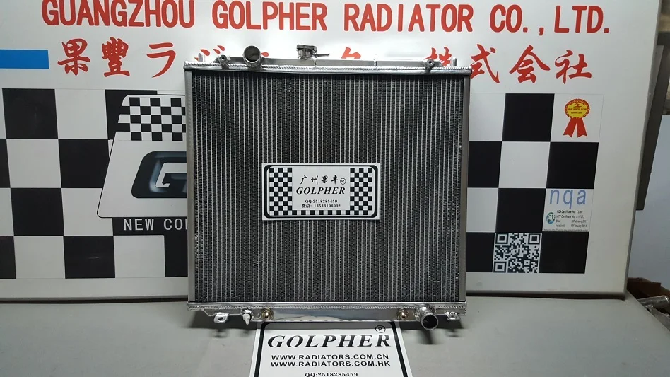 

Golpher perfomance Customer-Made Aluminum Radiator For PAJERO 1993.12-1999.9 V26-V46 4M40 OEM MR340051