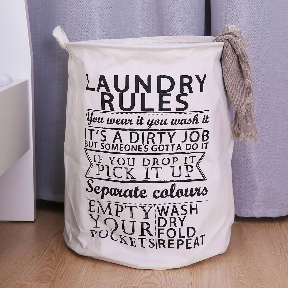 سلة الغسيل القطن و الكتان المياه واقية سلة تخزين ملابس منظم منزلي الغسيل التخزين دلو للملابس المنزلية