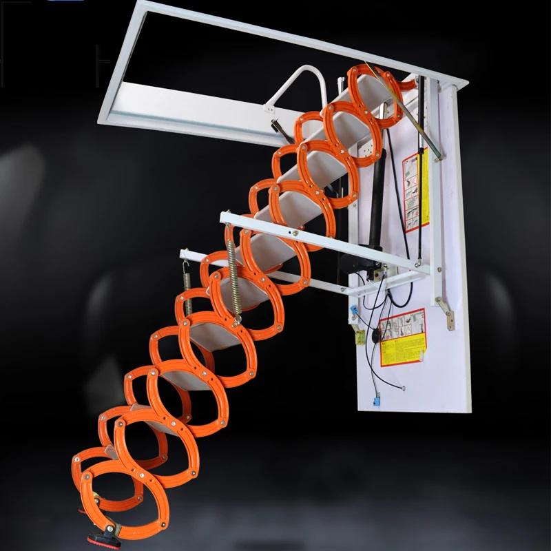 70*90 см чердачная выдвижная лестница из титаново-магниевого сплава двойная стелс внутренний Лифт/Складная Расширительная лестница