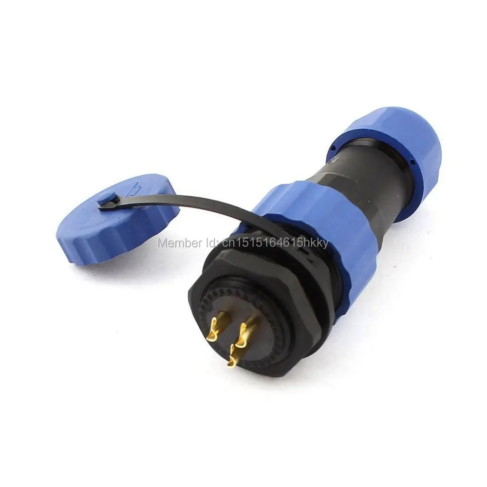 

Waterproof Aviation Plug Socket SD20 20mm 3 Pin 3P Panel Mount Connector IP68