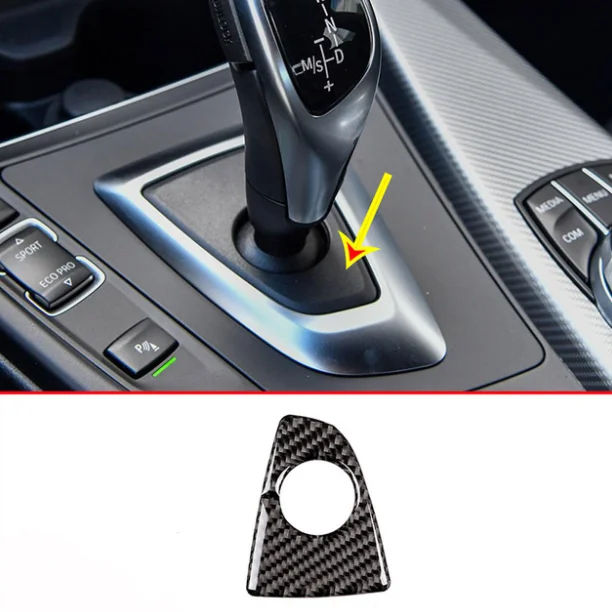 Real Carbon Fiber Interior Gear Shift Panel Trim For BMW 3 Series F30 F33 F36 2013-2018 Left Hand Drive | Автомобили и мотоциклы