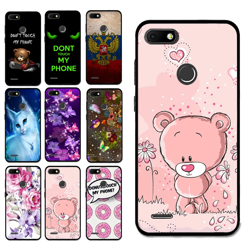 

For BQ 5512 Case Pink Bear Silicon TPU Cover for BQ 5512L STRIKE FORWARD Animal Shell Bag Housing Phone Cases